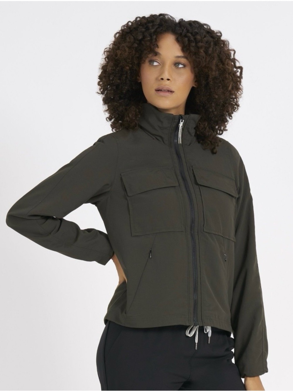 Vouri Women’s Water Resistant Military Jacket Dark Oregano Size XS Coat